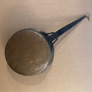 Antique copper & metal fry pan